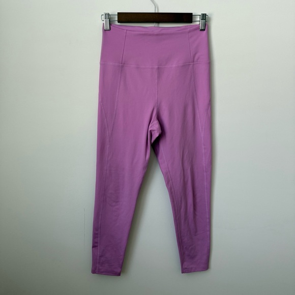 girlfriend collective Pants - Girlfriend Collective High Rise Leggings 7/8 Size Medium Pink/Purple